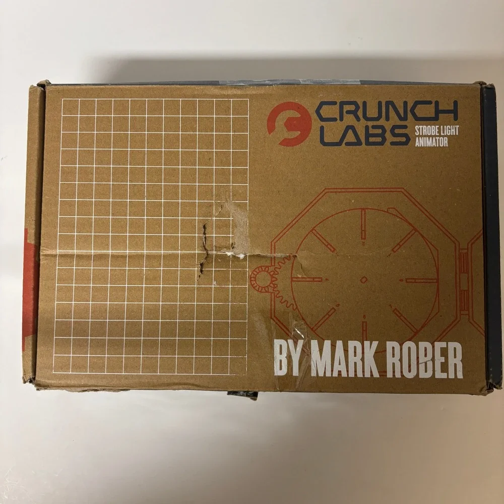 CrunchLabs Strobe Light Animator Build Box by Mark Rober STEM Toy DIY OPEN BOX